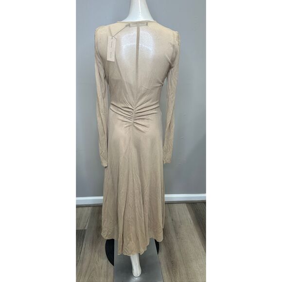 Proenza Schouler Kerstin Ruched Crepe Jersey Midi-Dress US 0 $1590 - Picture 8 of 11